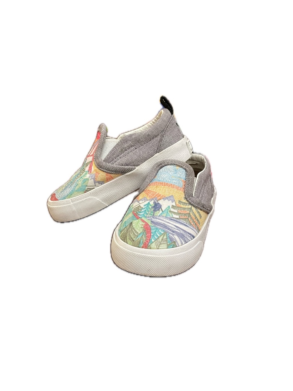 Inkkas Toddler Trek Slip-On Shoes | Vegan Canvas Sneakers | Adventure Print